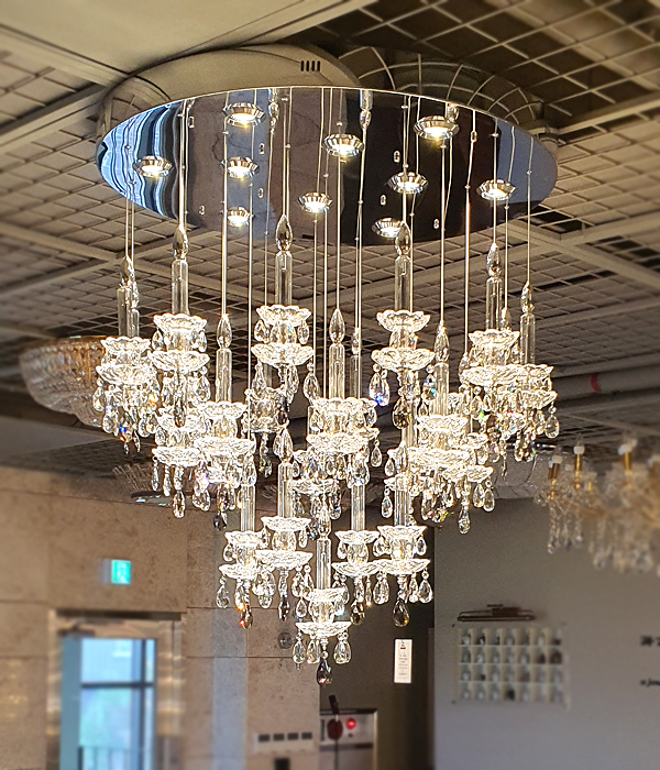 W 까르마16등 크리스탈펜던트조명 대형샹들리에
