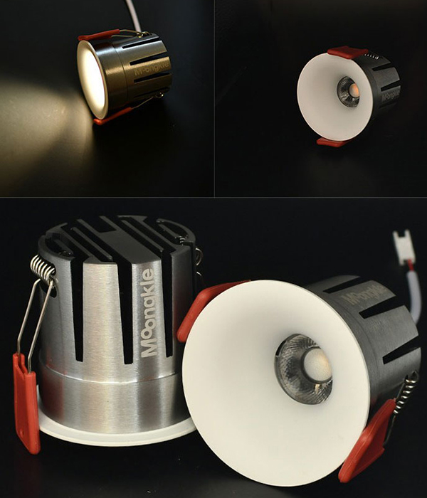 지누 다운라이트 매입등 국산 타공55mm(2인치),  타공75mm(3인치)